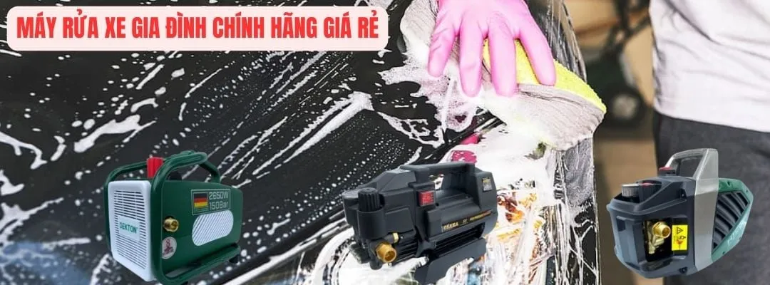 Máy rửa xe gia đình độc đáo và hiệu quả