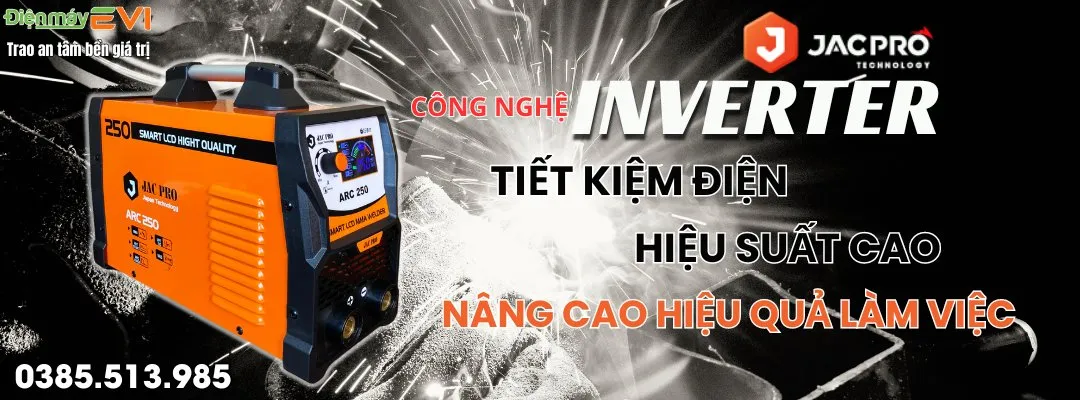 Máy Hàn Que Jacpro ARC 250 - Hỗ Trợ Hàn Que 4.0mm, Bo Mạch Dây Đồng 100%
