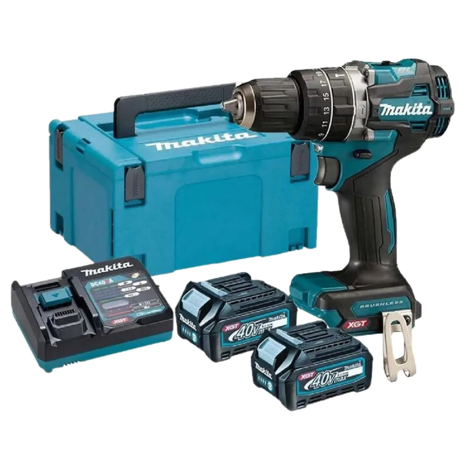 Máy khoan pin cầm tay Makita HP002GA201 Khả năng khoan và vặn vít đa dạng với nhiều loại vật liệu khác nhau, từ thép, gỗ, đến tường gạch
