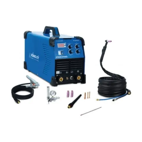 Máy hàn tig Hồng Ký TIG 250CPRO mồi hồ quang hàn TIG êm. Trang bị thêm chức năng hàn TIG lạnh