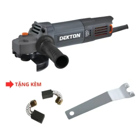 Máy mài góc Dekton DK-AG980 Sử dụng công tắc đuôi. Mô tơ dây đồng 100% công suất 980W