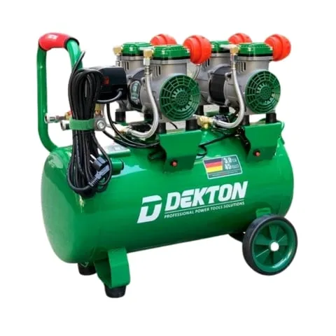 Máy nén khí không dầu Dekton DK-AC2945Plus công suất 3HP lên hơi nhanh chỉ mất 1 phút 20 giây