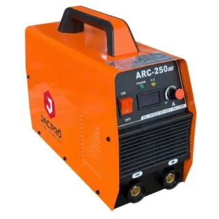 Máy hàn que Jacpro ARC-250MOS hàn que từ 1.6 - 4.0mm. Hiệu suất ấn tượng lên đến 80% khi hàn que 3.2mm