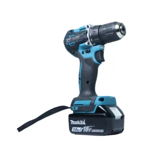 Máy khoan pin cầm tay Makita DDF487Z Động cơ mạnh mẽ, có thể khoan và vặn vít vào các vật liệu cứng như thép