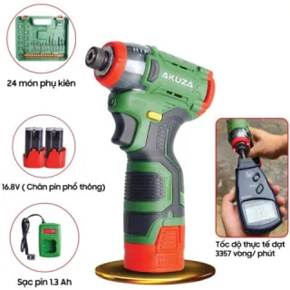Máy chuyên vít Akuza CV2 lực siết tối đa 140Nm, điều chỉnh 3 cấp lực chỉ bằng một thao tác tay