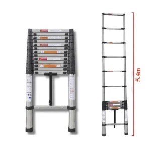 Thang Rút Đơn Inox Nakita TM154 Cao Tối Đa 5.4m