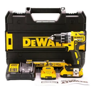 Máy khoan pin Dewalt DCD791M2-B1 Khoan thép 13mm, khoan gỗ 40mm. Tốc độ không tải đến 2000 vòng/phút