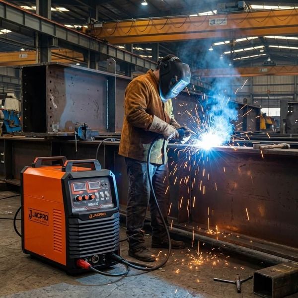 Máy hàn MIG công nghiệp JACPRO MIG-630 Dòng hàn lên đến 630A, chu kỳ tải 100%