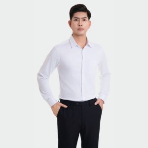Đồng Phục Sơ Mi Văn Phòng Form Đẹp Màu Trắng Tinh | VP-16