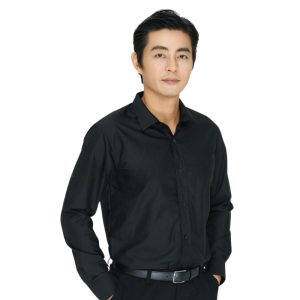 Đồng Phục Sơ Mi Văn Phòng Màu Đen Trơn | VP-12