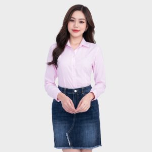 Đồng Phục Sơ Mi Văn Phòng Màu Hồng Pastel | VP-23