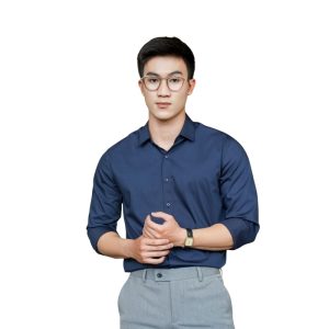 Đồng Phục Sơ Mi Văn Phòng Màu Xanh Navy | VP-10