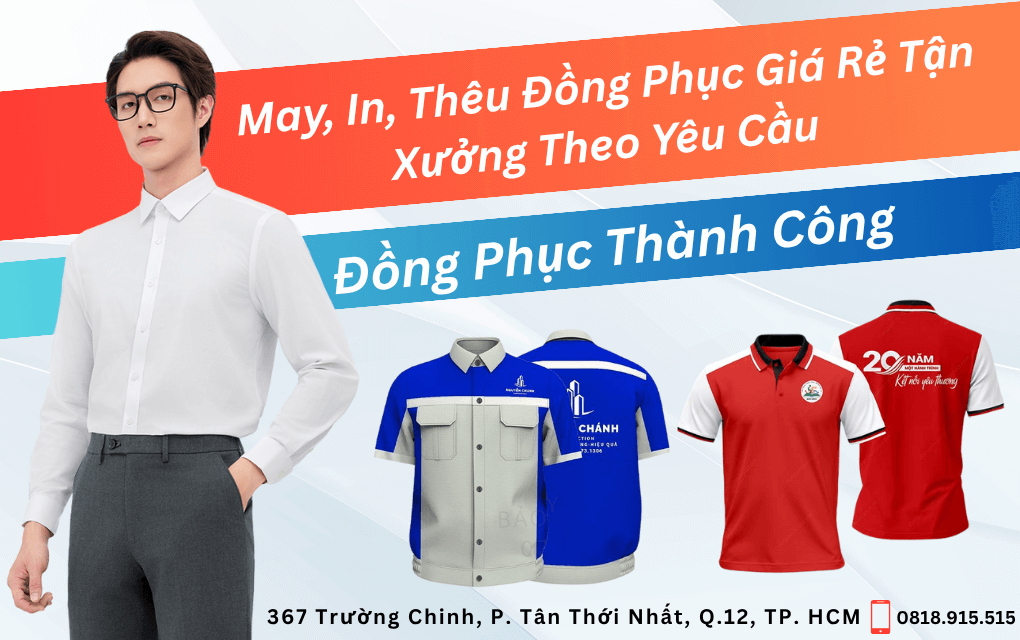 May, In, Thêu Đồng Phục Giá Rẻ Tận Xưởng Theo Yêu Cầu - Đồng Phục Thành Công 6 May in thêu đồng phục