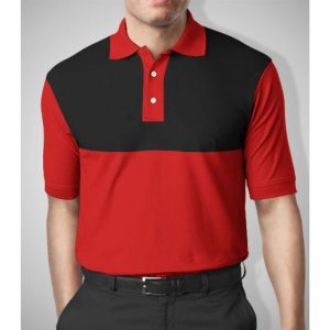 Áo Thun Phối Màu | PH – Đỏ Phối Thân Đen