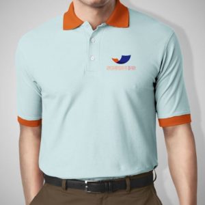 Áo Thun Phối Màu | PH – Xanh Ngọc Phối Cam