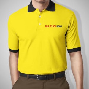 Áo Thun Phối Màu | PH – Vàng Cổ Đen