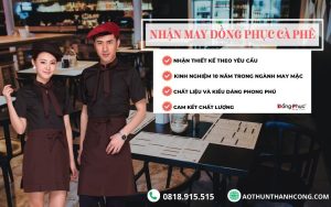 Thiết kế đồng phục quán cà phê đường phố: Năng động và cá tính.