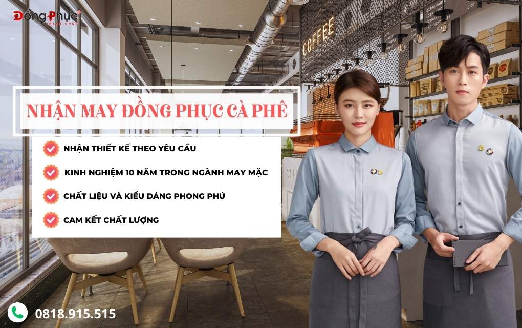Thiết kế đồng phục quán cà phê đường phố: Năng động và cá tính. 7 Banner Đồng phục quán cà phê