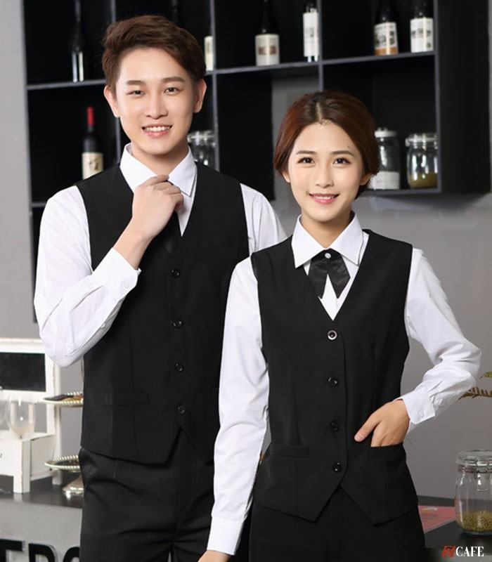 May đồng phục nhà hàng