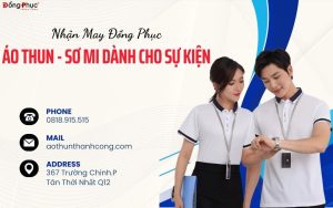 May đồng phục cho công ty tổ chức sự kiện: Phong cách và hiện đại