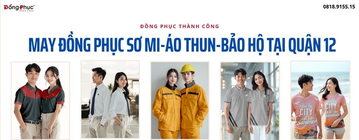 May đồng phục tại quận 3 - Công ty đồng phục Thành Công 12 May đồng phục công ty