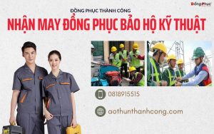 May đồng phục công ty cho nhân viên kỹ thuật: Tiện lợi và an toàn