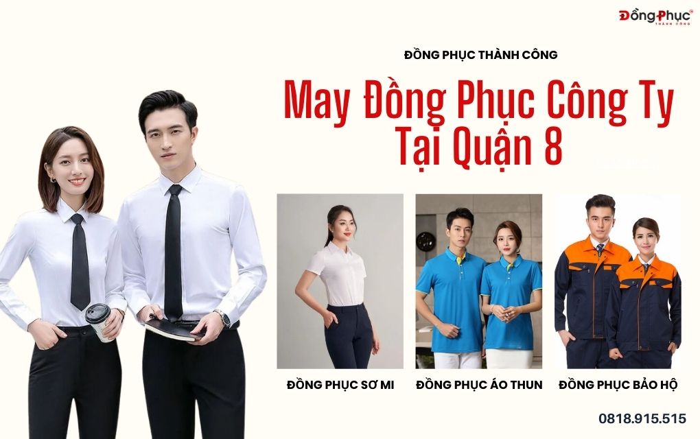 May đồng phục tại quận 8 - công ty đồng phục Thành Công 6 May đồng phục sơ mi quận 8