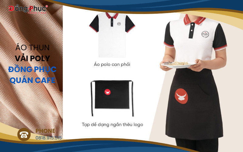Các Loại Vải Phổ Biến Dùng Để May Đồng Phục Quán Cafe 12 Áo thun đồng phục vải poly chống thấm