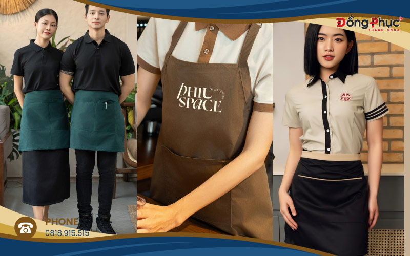 Vì Sao Tạp Dề Đồng Phục Quan Trọng Trong Ngành F&B? 13 Chọn tạp dề nhà hàng quán cafe phù hợp