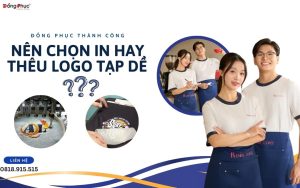 Tạp Dề Đồng Phục Nên Thêu Hay In Logo ?