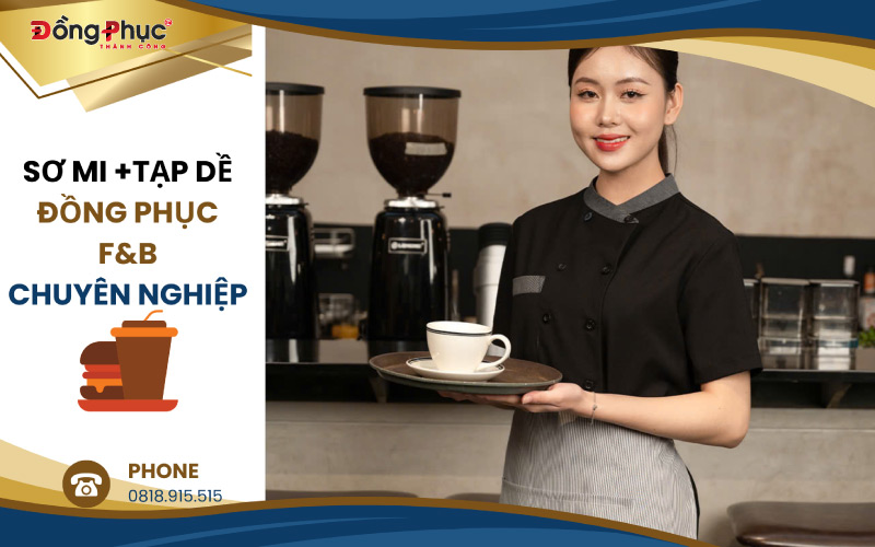 Vì Sao Tạp Dề Đồng Phục Quan Trọng Trong Ngành F&B? 8 Kết hợp sơ mi và tạp dề tạo sự chuyên nghiệp