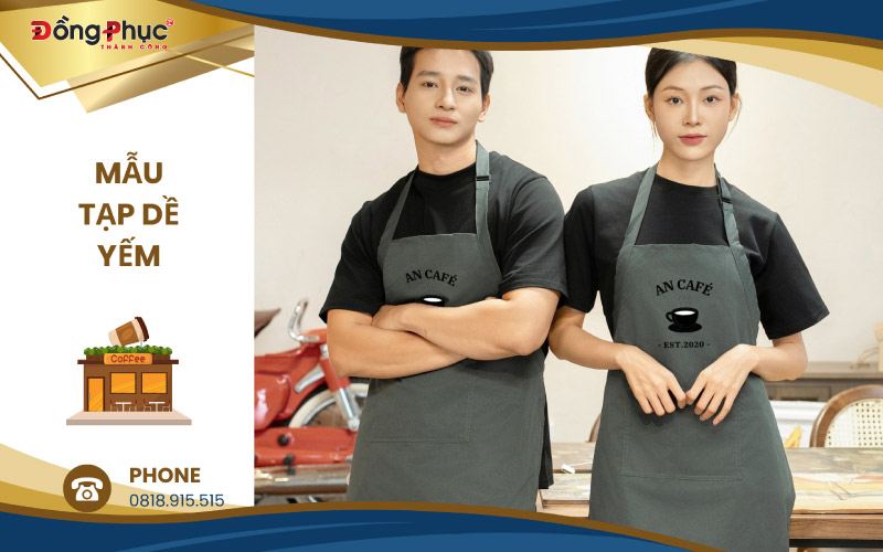 Tạp Dề Đồng Phục Có Những Kiểu Dáng Nào? Cách Chọn Mẫu Đẹp 8 Mẫu tạp dề yếm