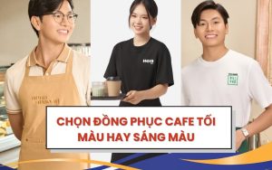 Đồng phục quán cafe màu tối hay màu sáng – Lựa chọn nào tốt hơn?