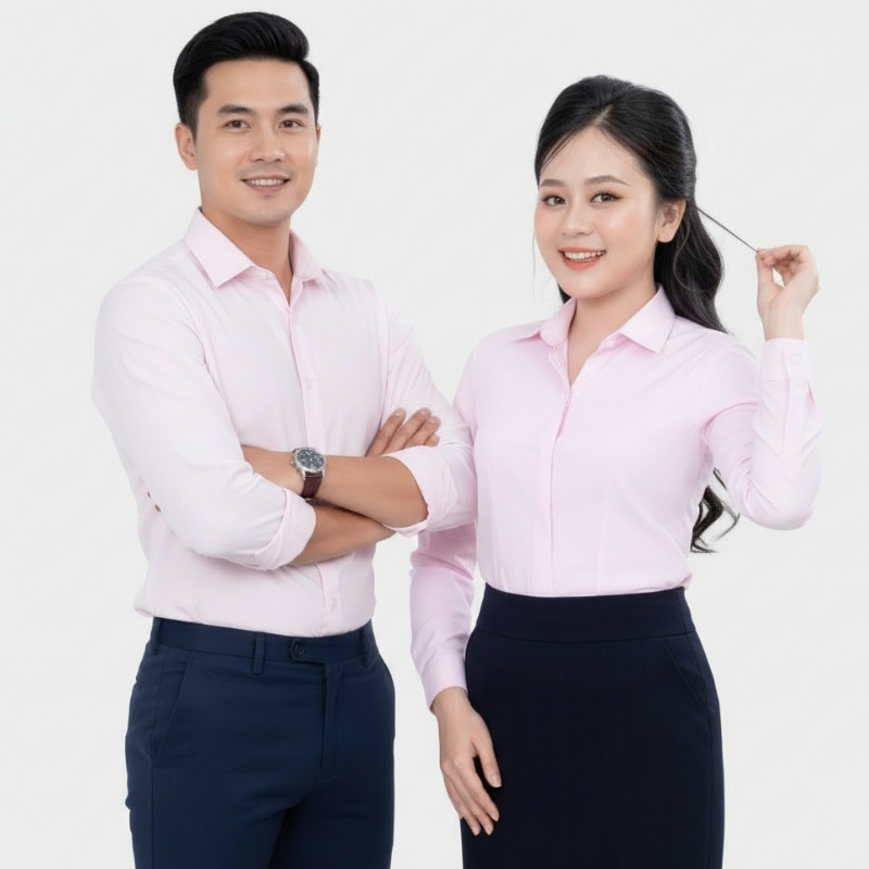 áo sơ mi đồng phục nam nữ