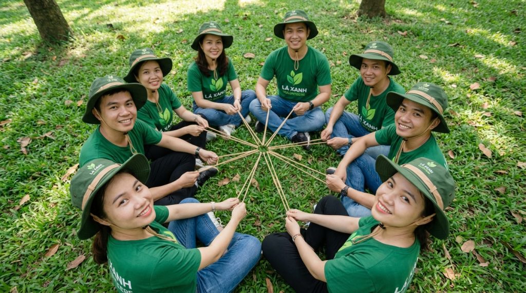 Nón tai bèo đồng phục