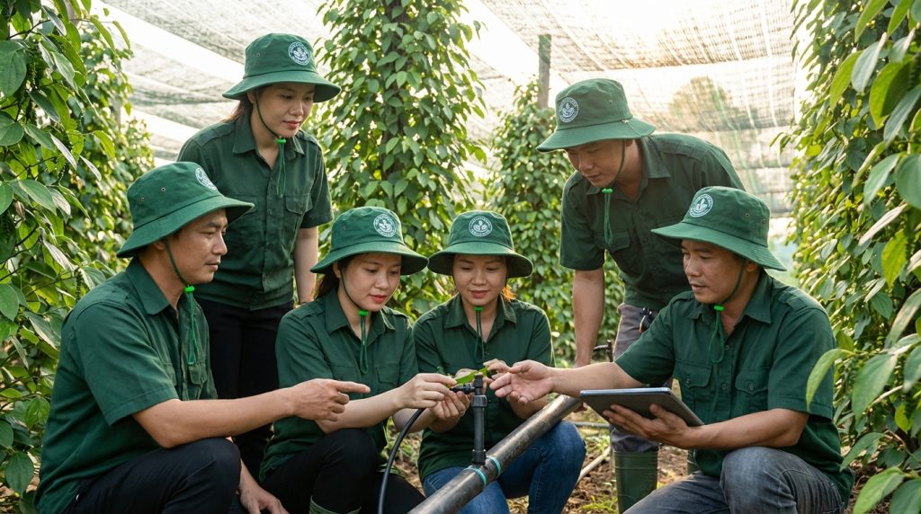 Nón tai bèo đồng phục