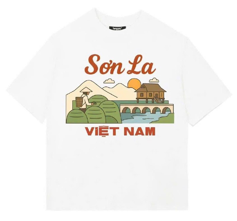 Áo thun du lịch in địa danh Việt Nam: 10 mẫu hot và cách đặt may 2026 9 áo thun du lịch in địa danh Sơn La Việt Nam