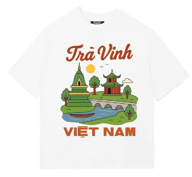Áo thun du lịch in địa danh Việt Nam: 10 mẫu hot và cách đặt may 2026 10 áo thun du lịch in địa danh Trà Vinh Việt Nam