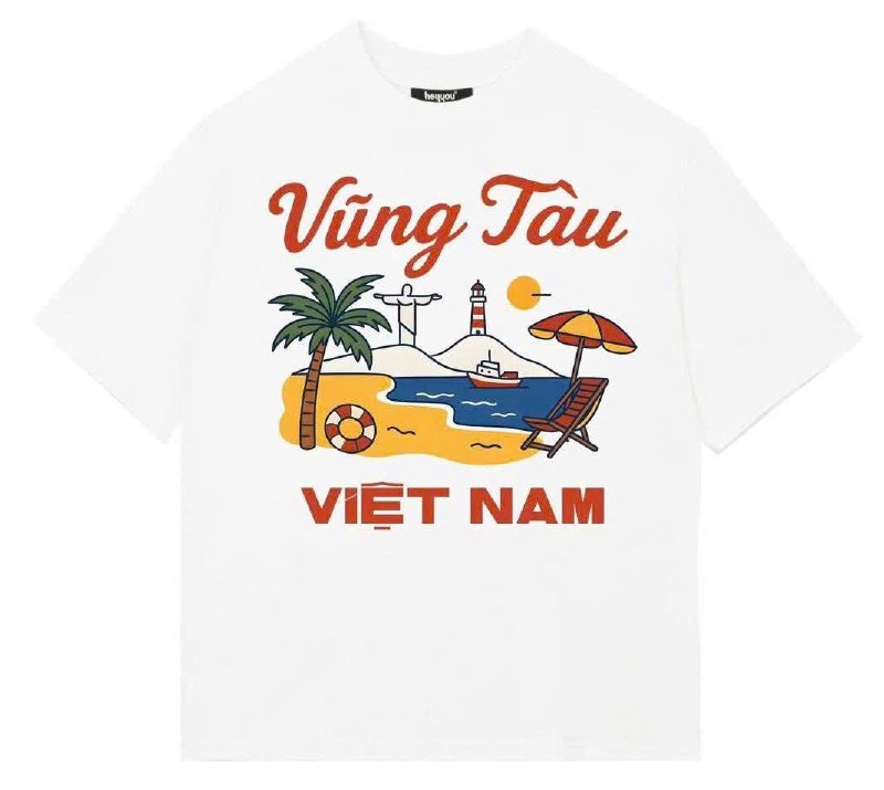 Áo thun du lịch in địa danh Việt Nam: 10 mẫu hot và cách đặt may 2026 11 áo thun du lịch in địa danh Vũng Tàu Việt Nam