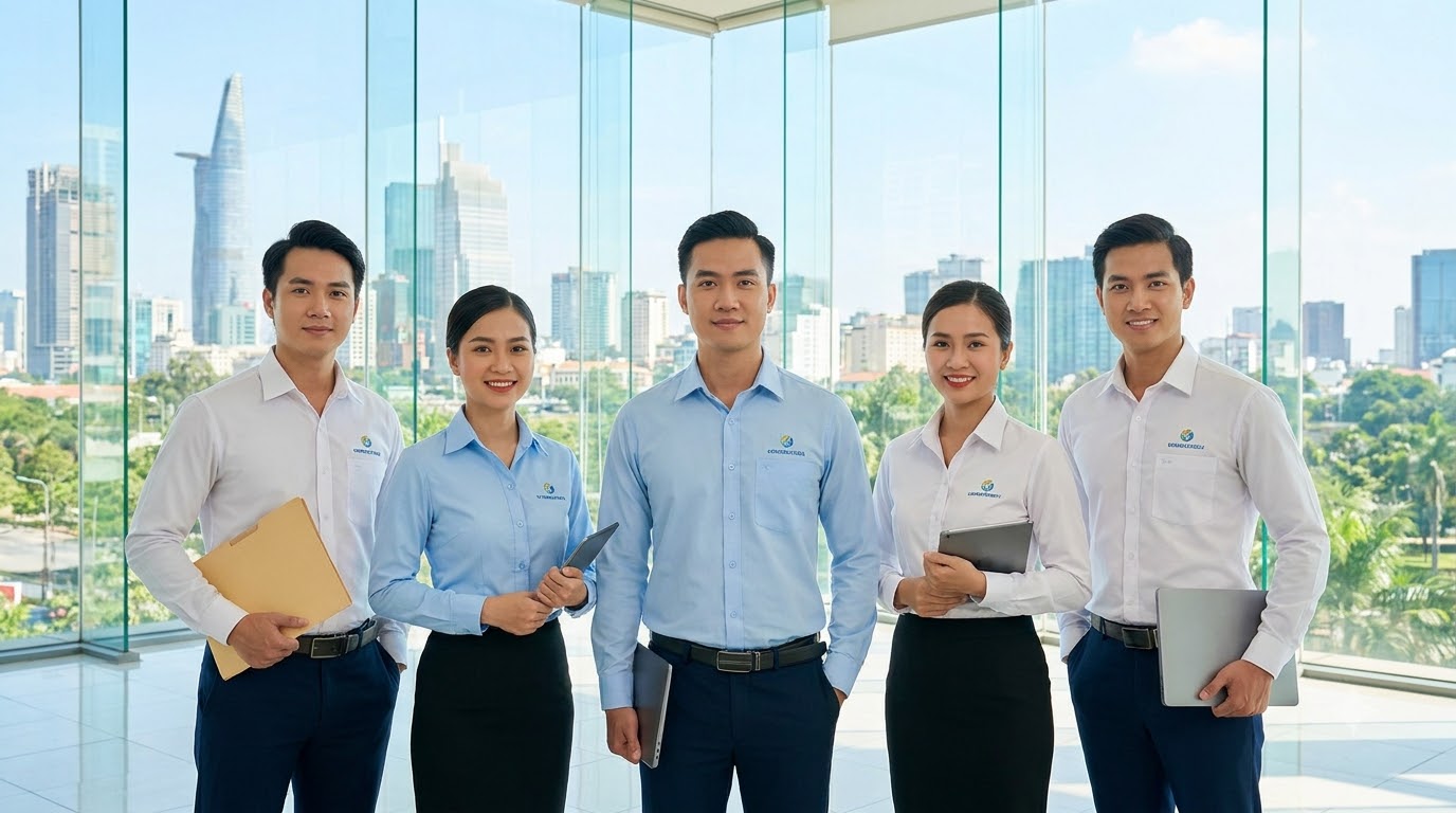May áo sơ mi đồng phục tphcm 