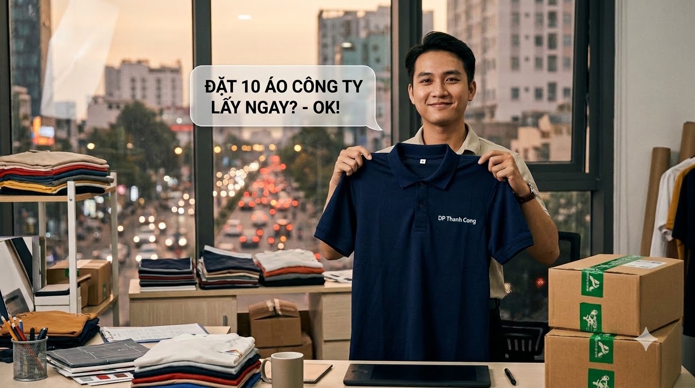 Áo thun công ty số lượng ít