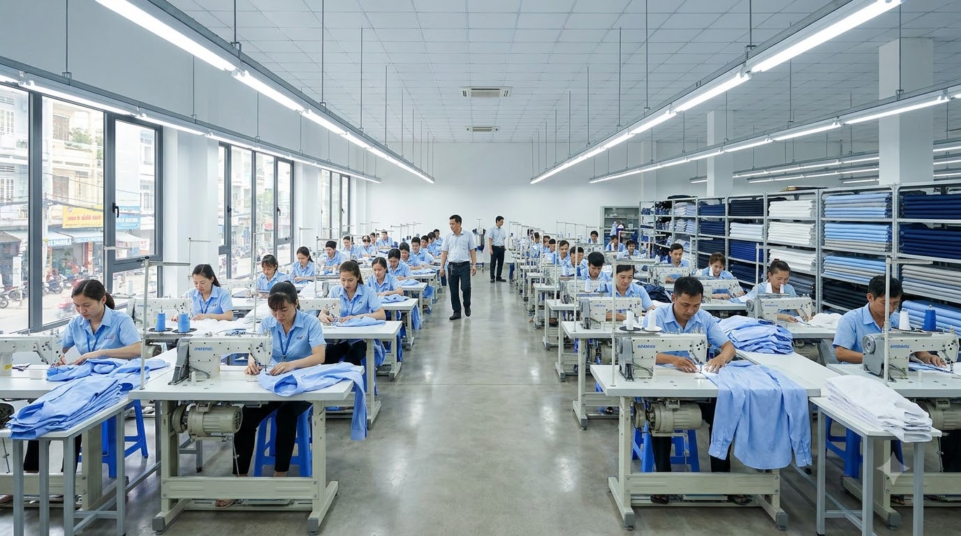 May áo sơ mi đồng phục tphcm 