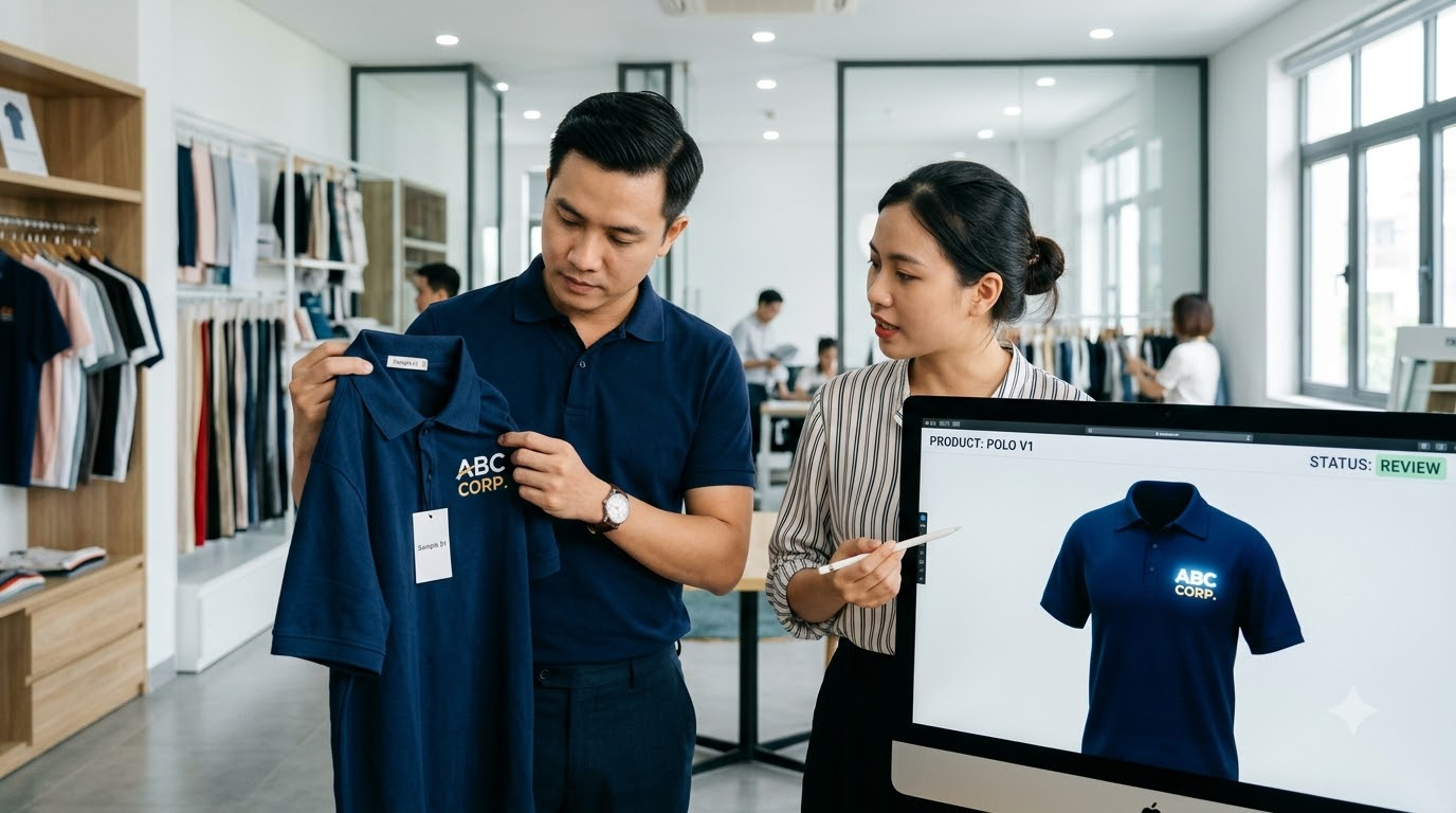Kinh nghiệm đặt may đồng phục TPHCM: quy trình 5 bước chuẩn 9 Đặt may đồng phục TPHCM