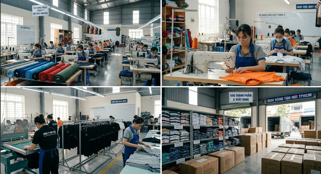Công ty may đồng phục TPHCM: tiêu chí chọn xưởng uy tín 7 Công ty may đồng phục tphcm