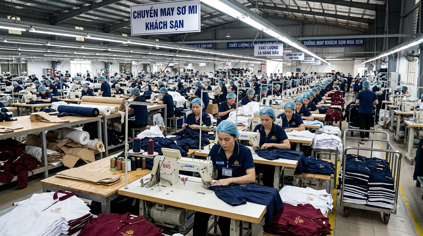 Đồng phục khách sạn: lễ tân, buồng phòng, bếp — yêu cầu và mẫu chuẩn 13 Đồng phục khách sạn
