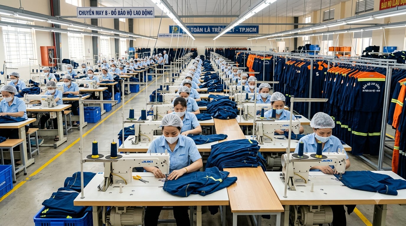 Đồng phục công ty cơ khí