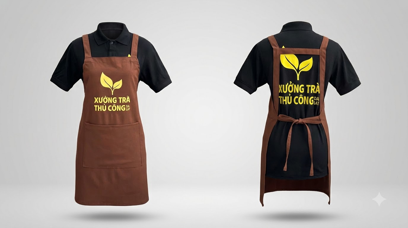 Tạp dề bếp đồng phục: phân biệt các loại và cách chọn đúng theo vị trí 11 Tạp dề bếp