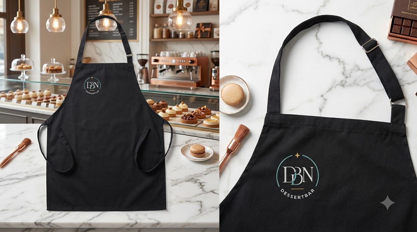 In logo tạp dề: so sánh silk-screen và thêu vi tính — nên chọn gì? 9 In logo tạp dề