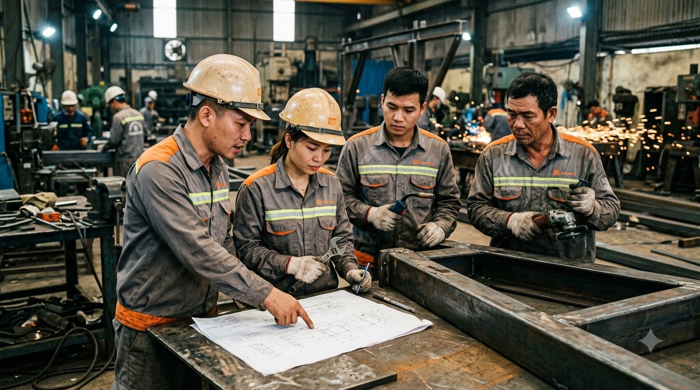 Đồng phục công ty cơ khí