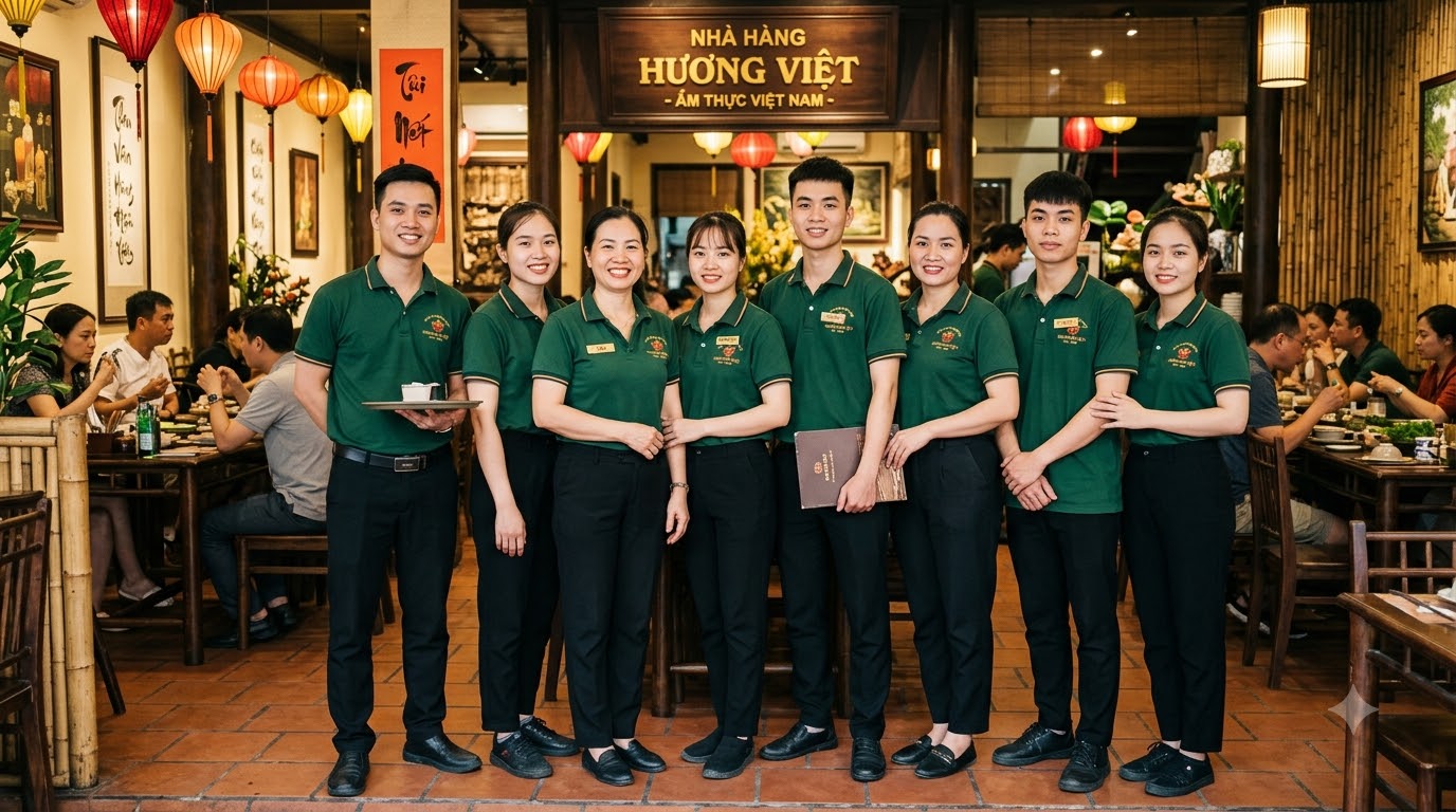 May đồng phục nhà hàng TPHCM
